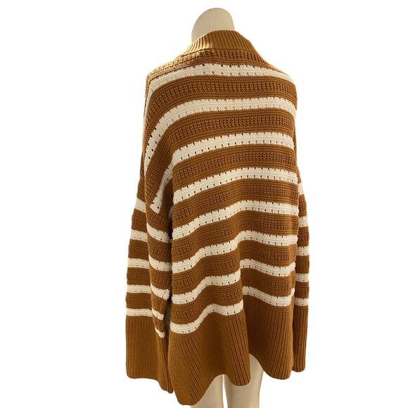 Samsoe Samsoe Raili Crew Neck Oversized Chunky Striped Pullover Sweater - Picture 7 of 7